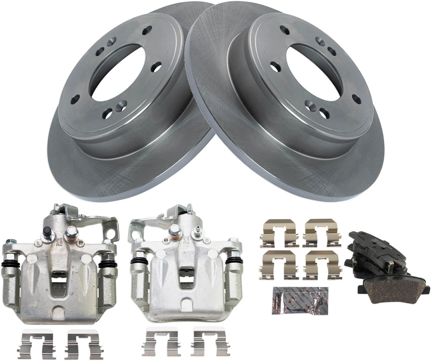 TRQ Brake Pad & Rotor Kit for 2017 Hyundai Elantra GT & Kia Forte