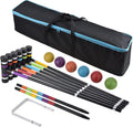 6 Players Premium Croquet Set 35in for Families - Comfortable Play