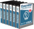 Easyview Premium 3-Ring Binders 1.5 in Pack of 6 - Clear-View