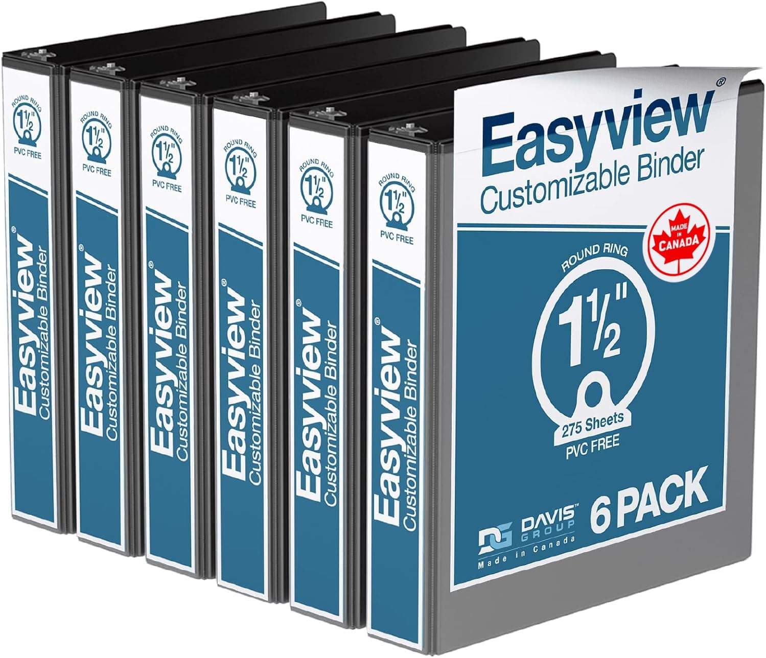 Easyview Premium 3-Ring Binders for School or Office Use