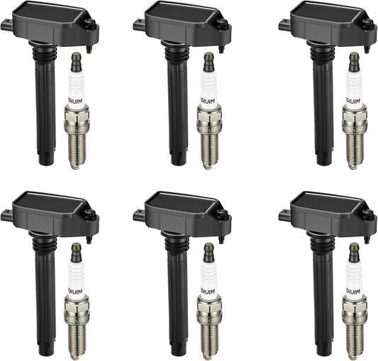 BDFHYK Ignition Coil Pack and Iridium Spark Plugs for Chrysler