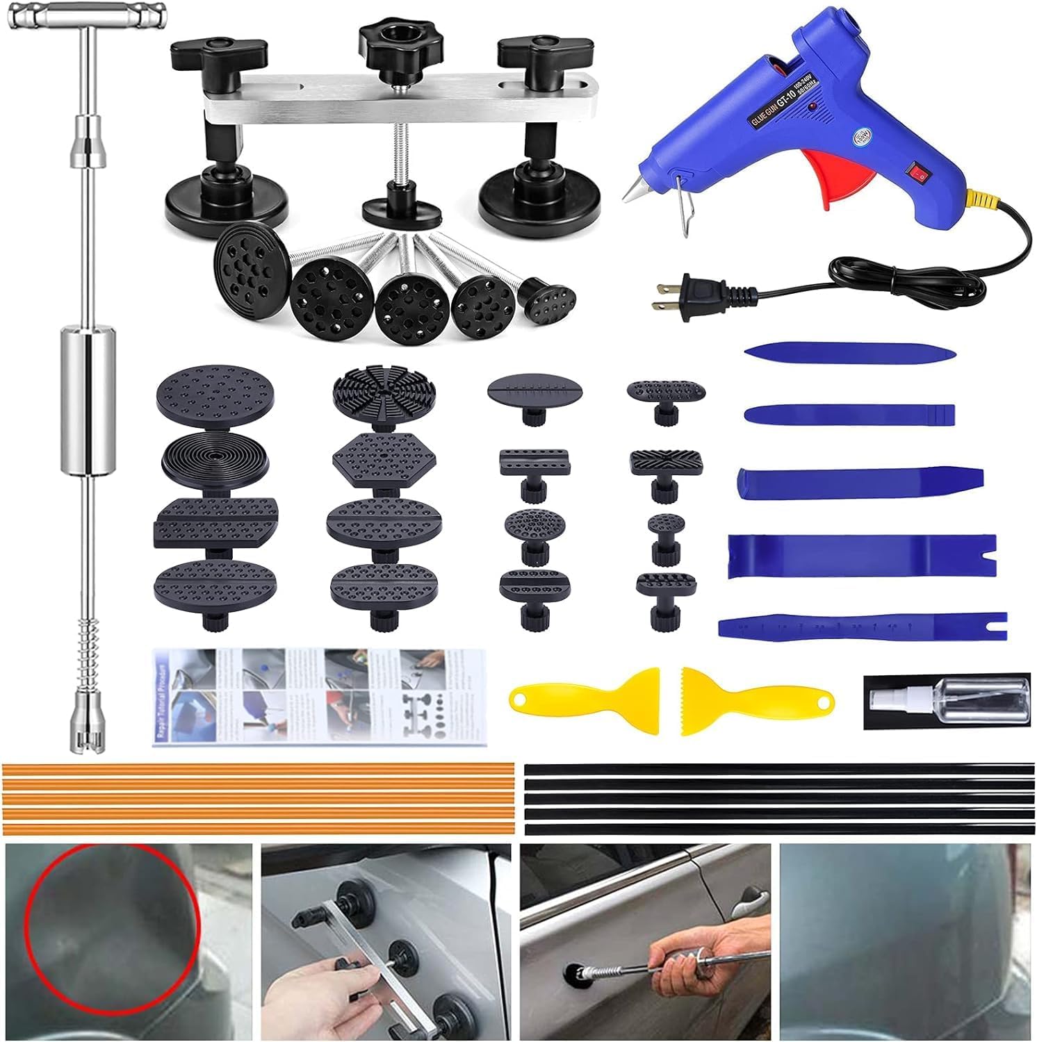 Auto Dent Puller Set for Effective Car Paintless Dent Repair