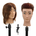Stancia Barber Mannequin Head Male - 100% Human Hair Practice Head