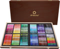 Artecho Oil Pastels Set of 120 Colors Wooden Box - Vibrant, Easy