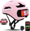 Adult Bike Helmet with LED Display and App Control - Visible Safety