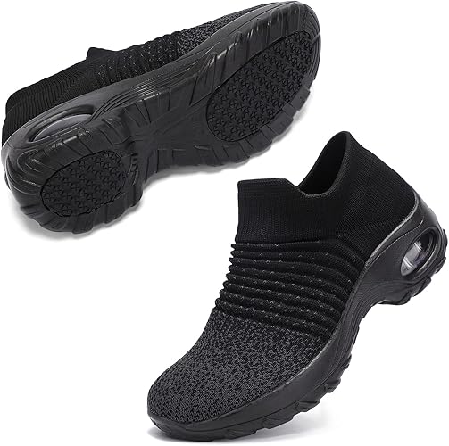 STQ Slip On Breathe Mesh Walking Shoes for Women Comfort