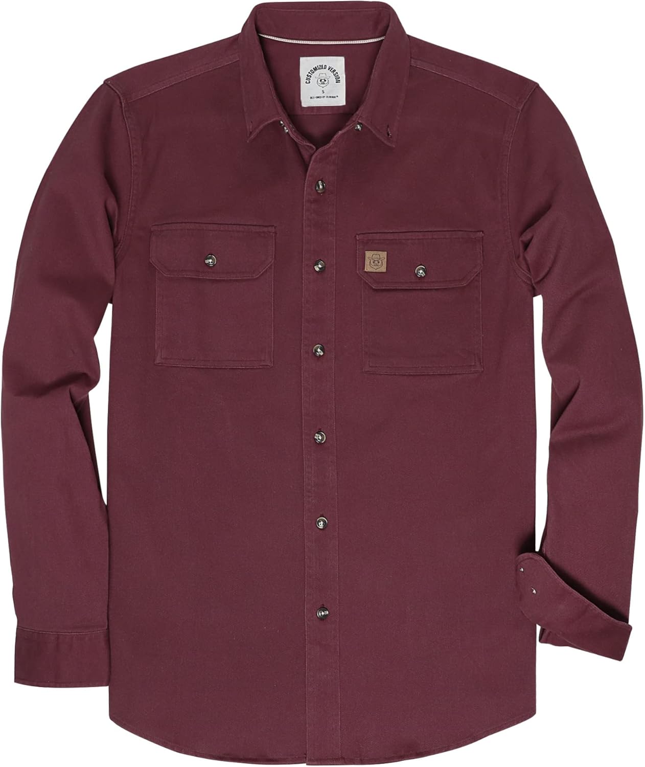 Dubinik Mens Long Sleeve Button Up Casual Work Shirt for All Occasions