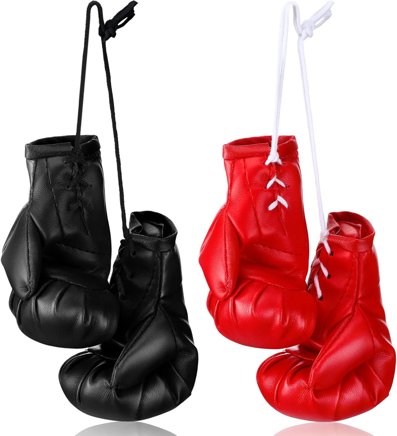 Mini Boxing Gloves: Stylish Car Mirror Decor