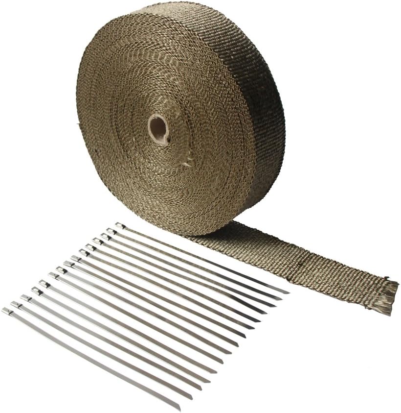 LEDAUT Titanium Exhaust Heat Wrap - Ultimate Protection!