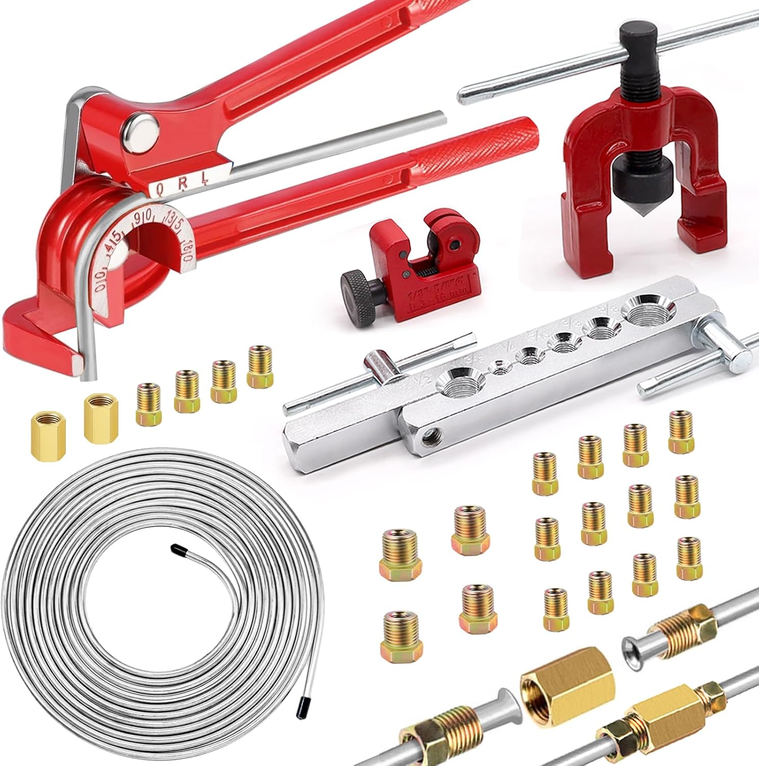 26Pack 1/4 Inch Brake Line Kit for Effortless Installation