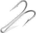 Double Fishing Hooks 10pcs - Classic Stainless Steel Frog Hooks