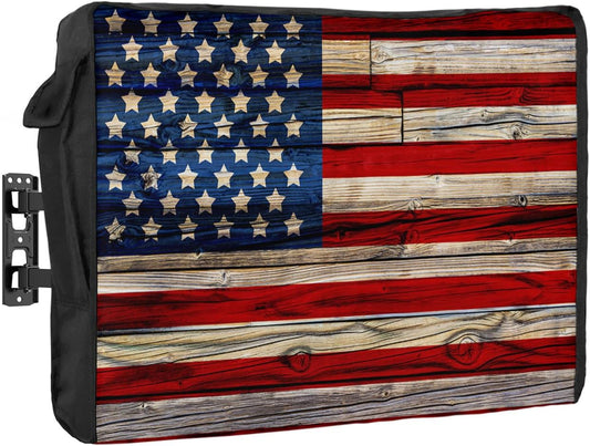 American Flag Outdoor TV Cover for 60 to 65 Inch TVs