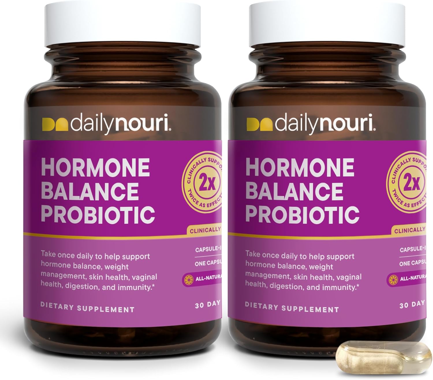 DAILYNOURI Hormone Balance Probiotic for Women - 30-Day Supply