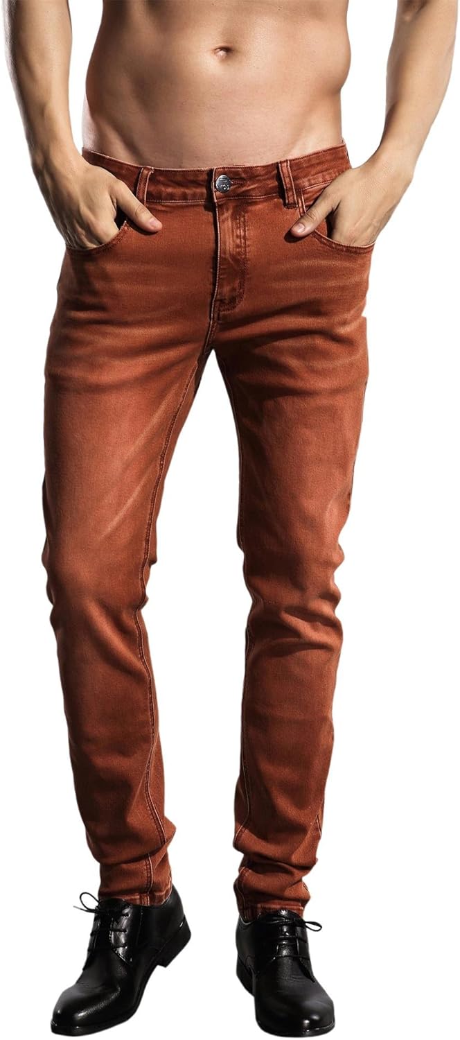 Slim Fit Colorful Comfy Stretch Jeans for Men - ZLZ Fashion