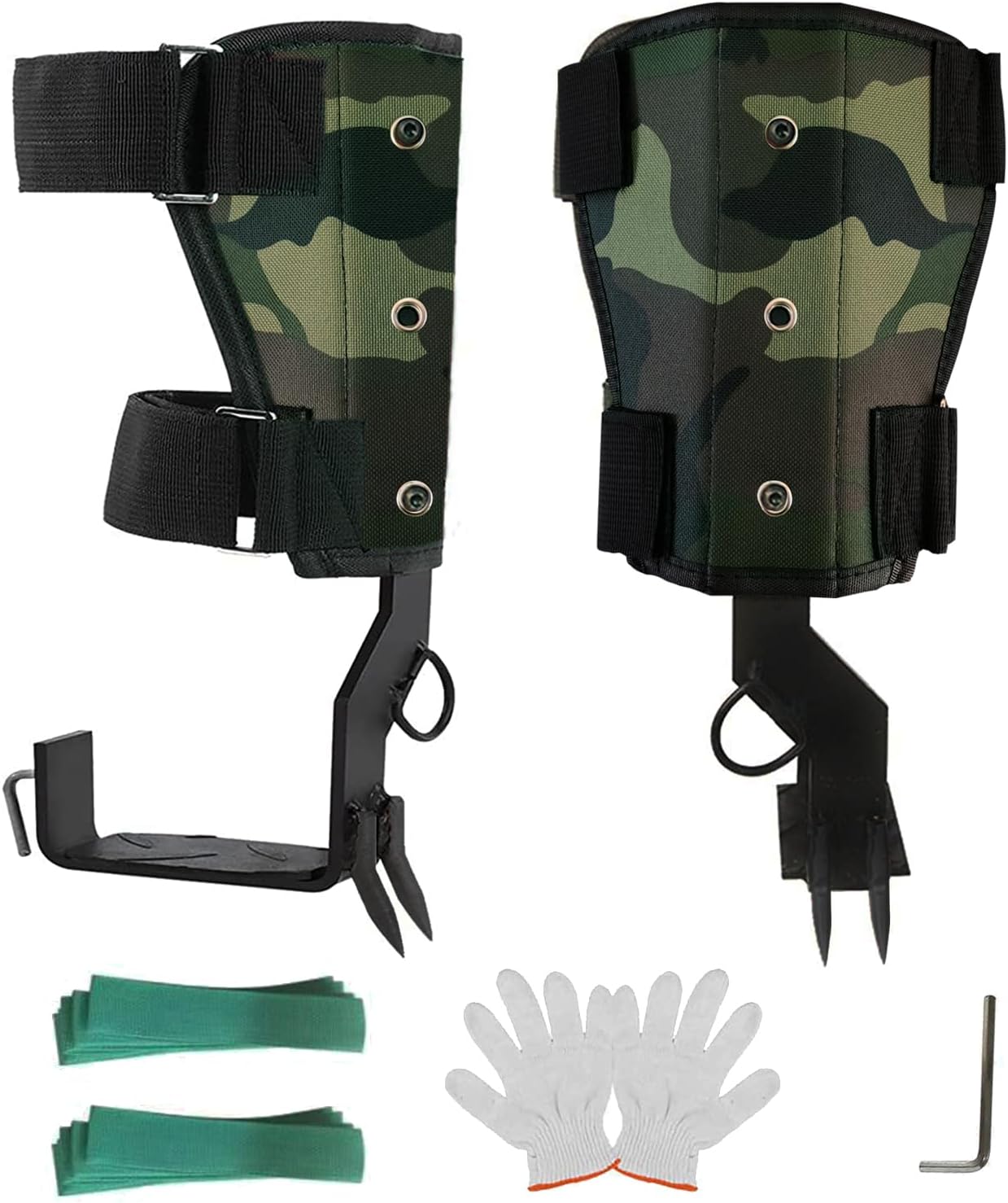 Camouflage Tree Climbing Spikes Set