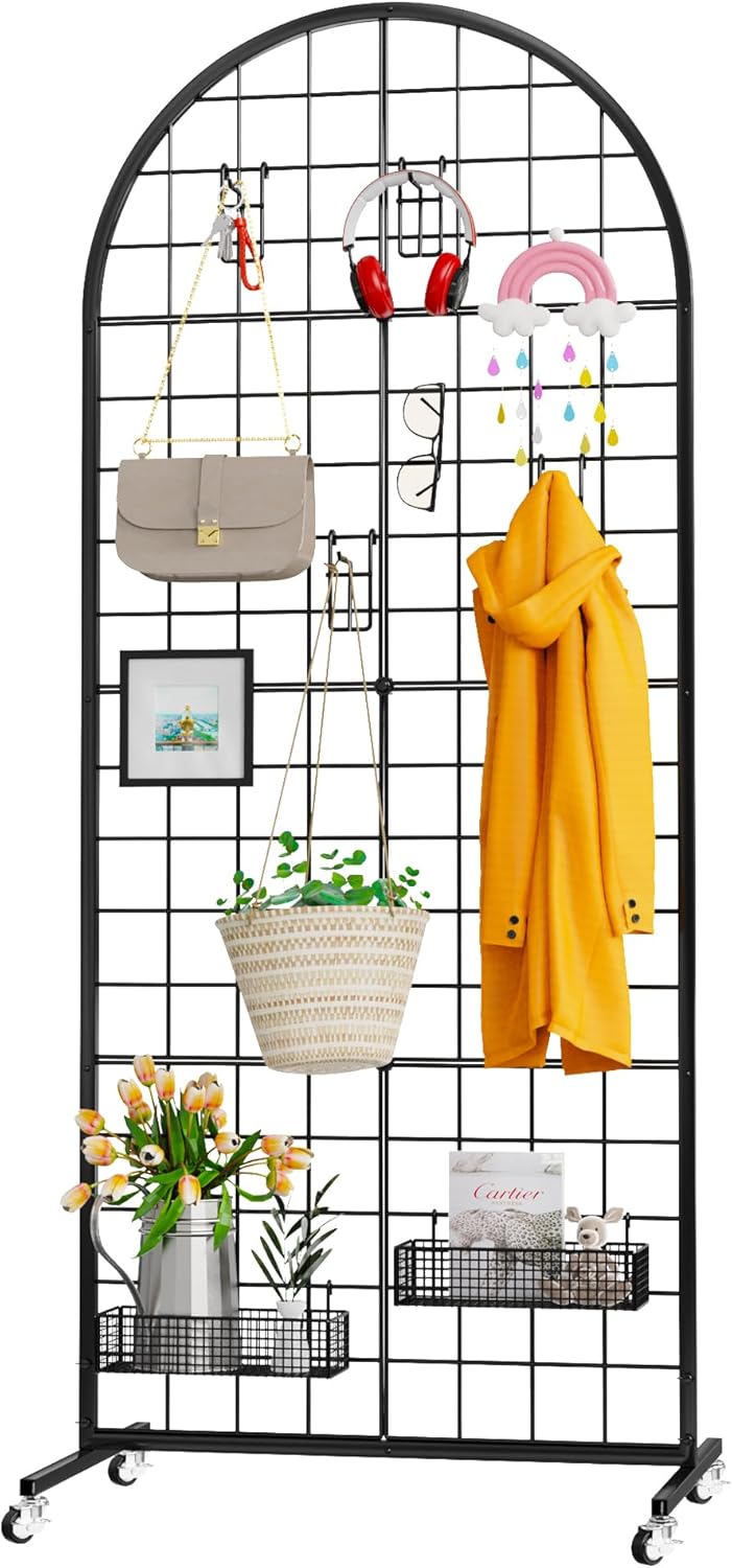 Grid Wall Panel Display Stand for Art Craft and Retail Use