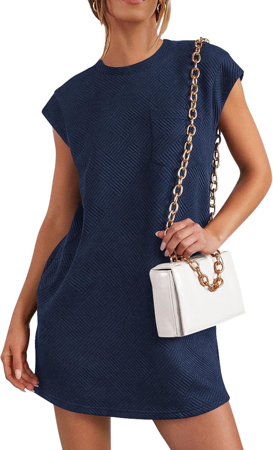PRETTYGARDEN Women's Summer Short T Shirt Dress for Casual Style