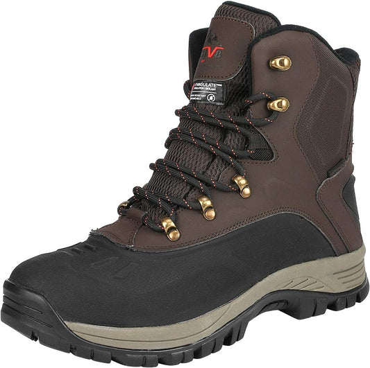 NORTIV 8 Men's Insulated Waterproof Construction Hiking Boots