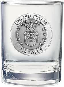 Air Force Double Old Fashion Glass - Unique Gift for Fans