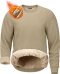 G Gradual Sherpa Lined Sweatshirt for Men - Warm Fleece Crewneck thick