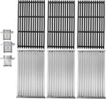 Stamped Emitter & Cast Iron Grill Grate Replacement Set - Fits