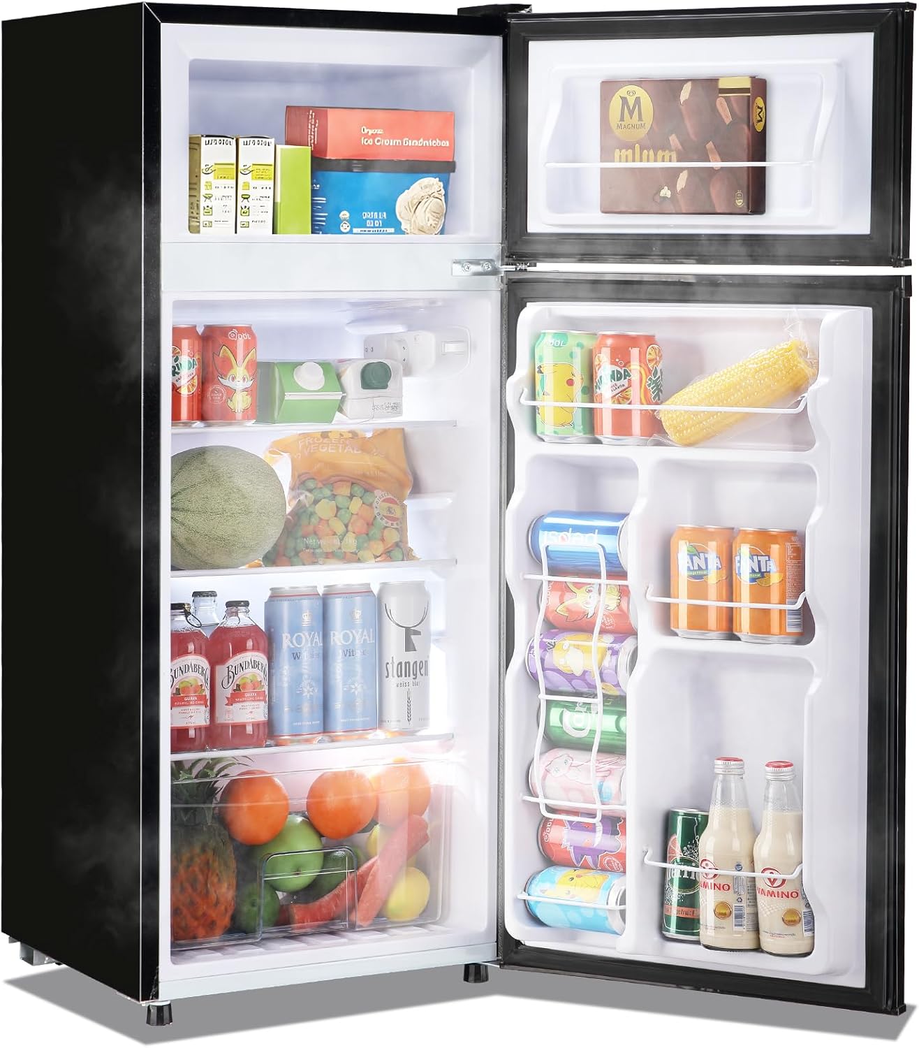 4.5 Cu.ft Small Refrigerator with Top Freezer for Compact Spaces