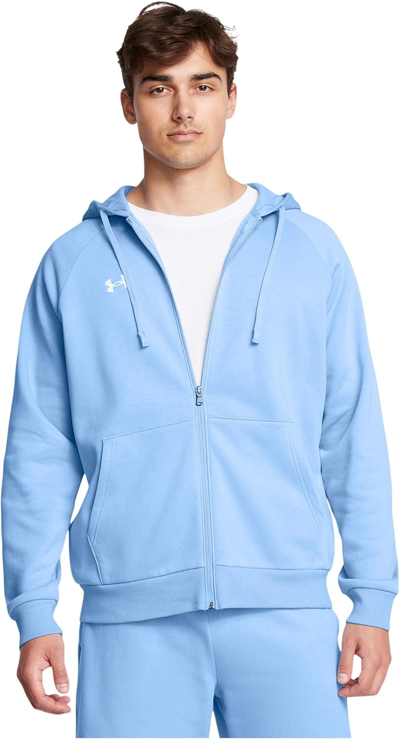 Under Armour Men's Rival Fleece Full Zip Hoodie for Comfort
