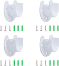 U Shape Shower Rod Holder 4pcs Curtain Rod Bracket - Heavy Duty