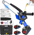 Mini Chainsaw Cordless 8 in & 6 in Electric Chain Saw - Portable Power