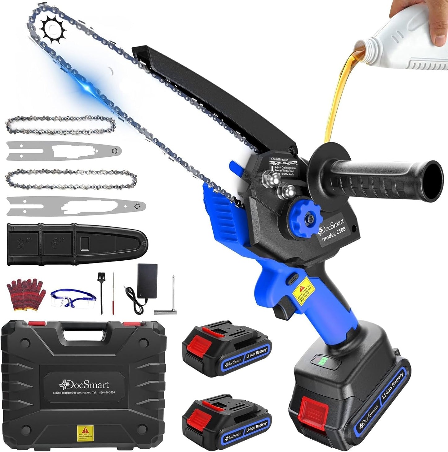 Mini Chainsaw Cordless for Effortless Wood Cutting and Trimming