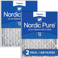 Nordic Pure MERV 12 Air Filters - Cleaner Air 2 Pack