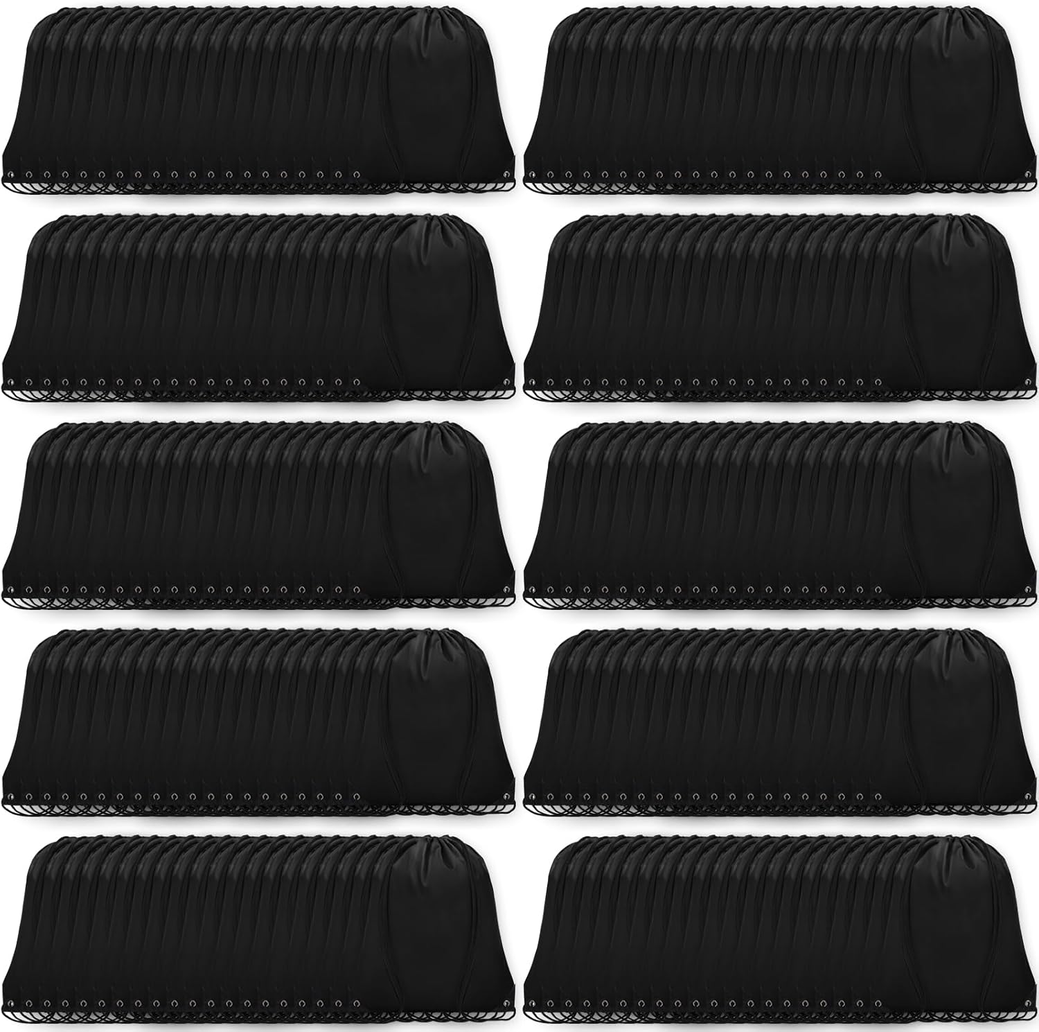 200Pcs Drawstring Backpack Bulk Cinch Sackpack for Gym Trips