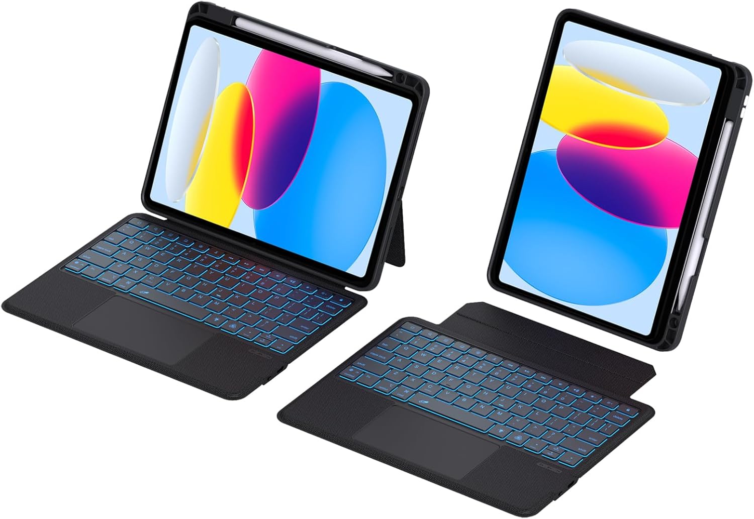 Detachable Keyboard Case for iPad 10th & 11th Gen with Trackpad