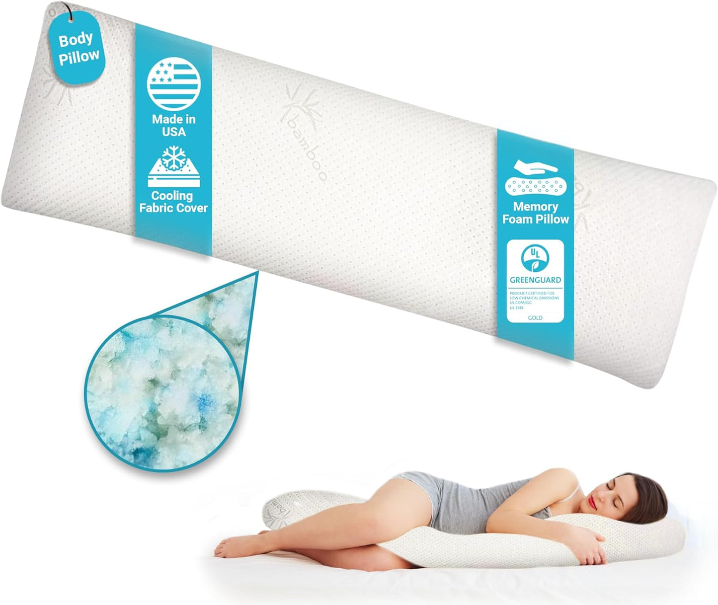Xtreme Comforts Memory Foam Body Pillow for Ultimate Sleep