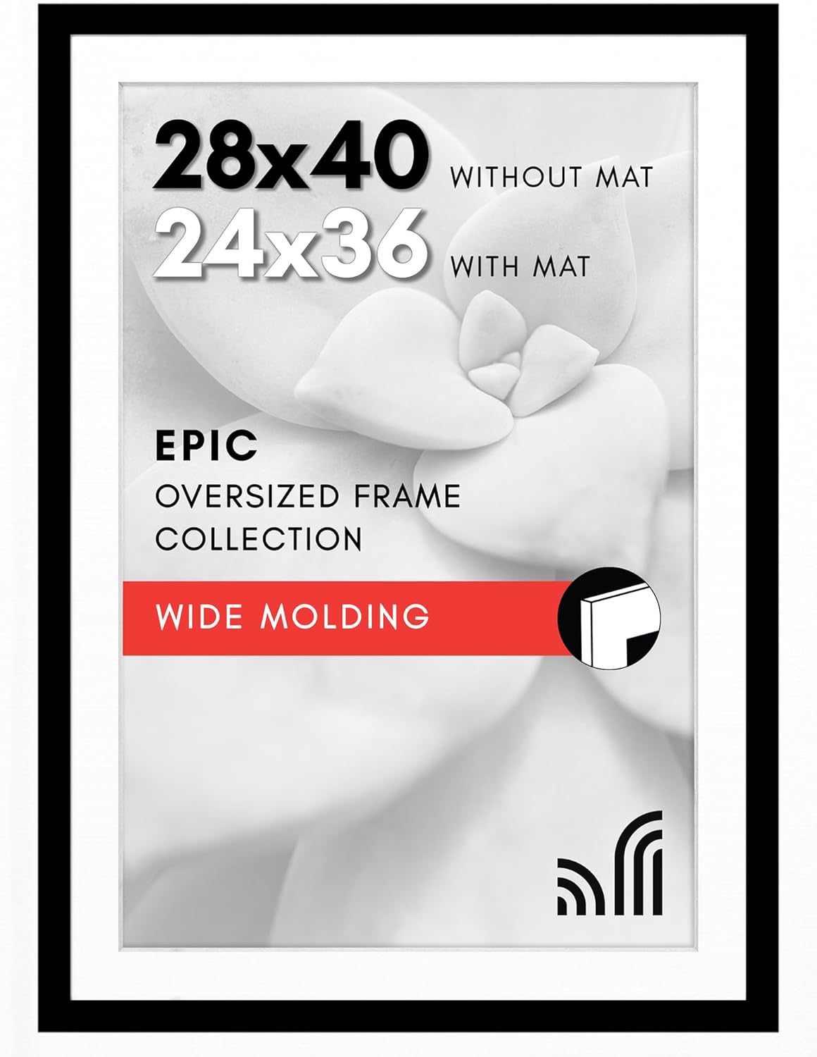 28x40 Poster Frame with Polished Plexiglass for Stylish Display
