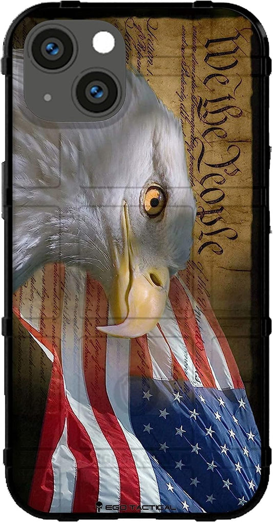 EGO TACTICAL Rugged Shield Case for iPhone 16 Plus - USA Flag
