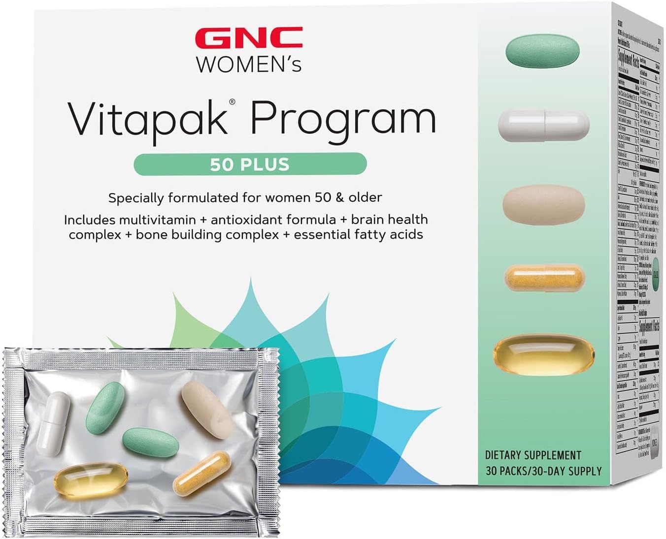 GNC Women's Ultra Mega 50 Plus Vitapak Program for Health