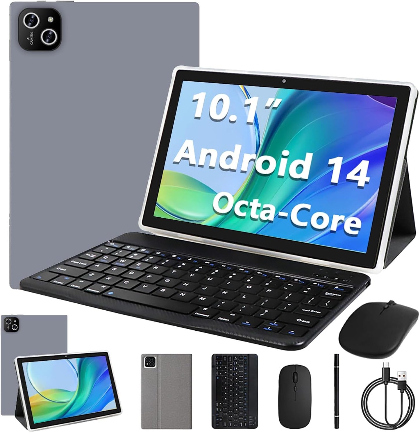 Android 14 Tablet with 12GB RAM and 128GB Storage for All Needs