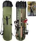 FOUUAAOOU Fishing Rod Bag - Durable Foldable Case with Large Capacity