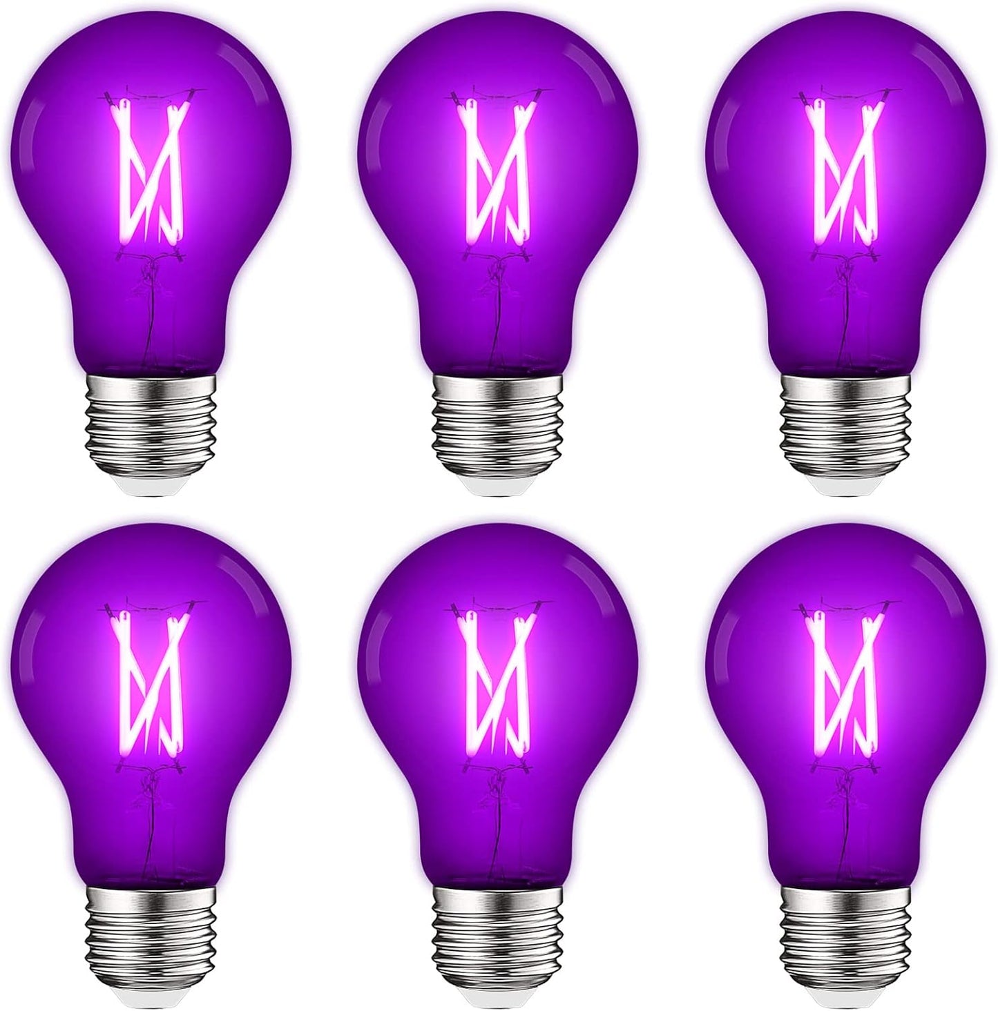 Luxrite A19 Edison Purple LED Bulbs for Vibrant Home Lighting
