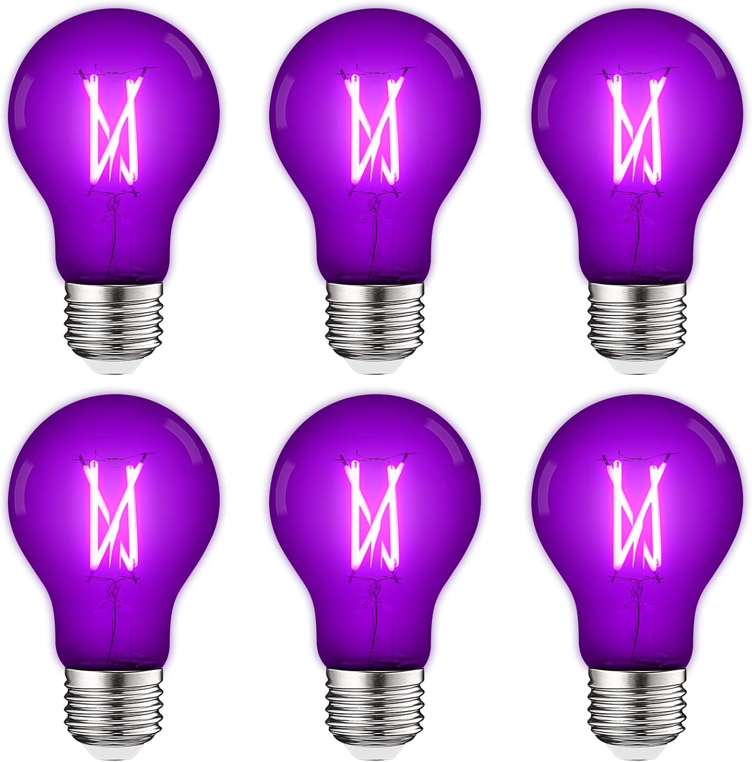 Luxrite A19 Edison Purple LED Bulbs for Vibrant Home Lighting
