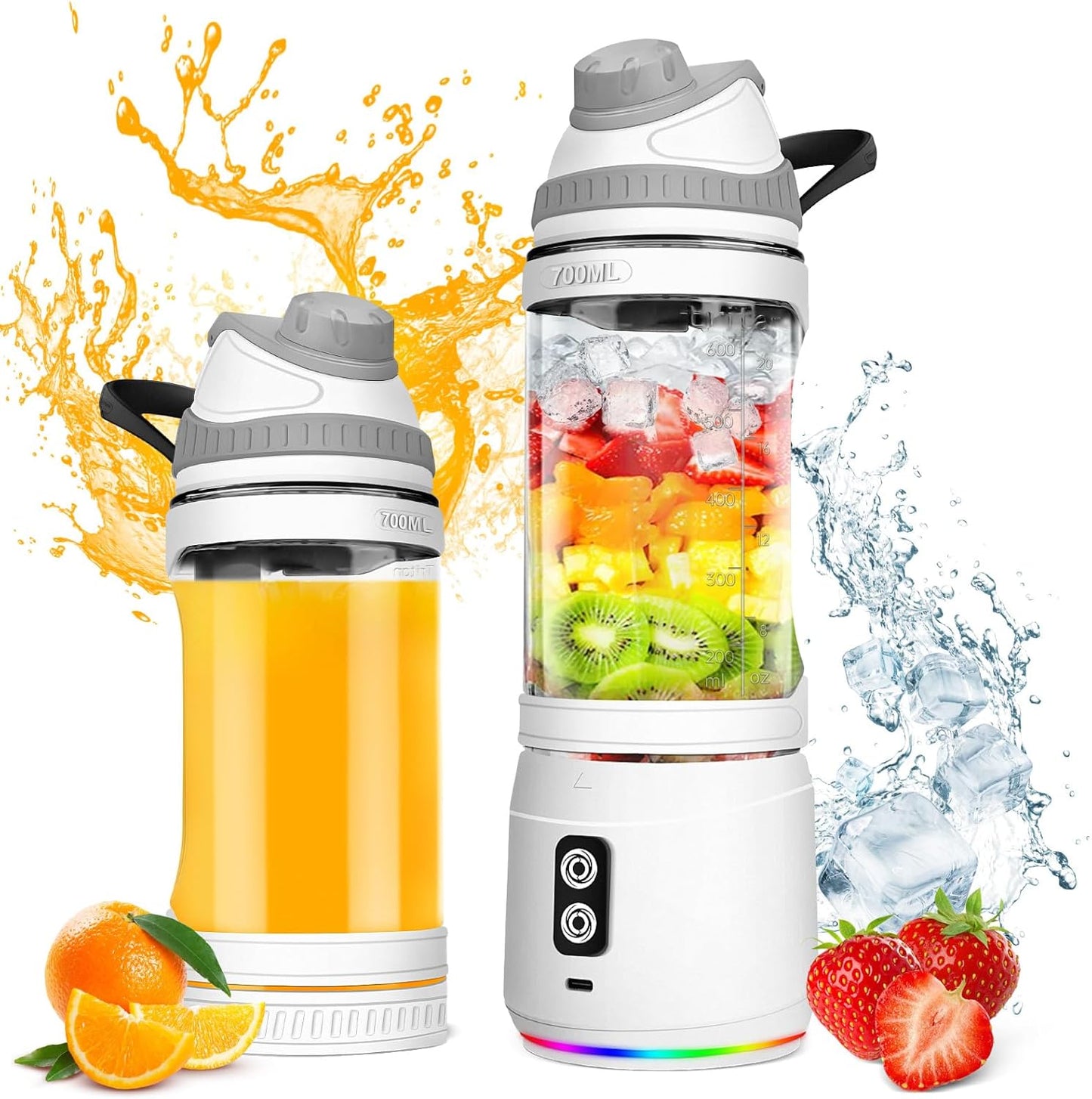 Portable Mini Blender for Shakes & Smoothies - 300W Power