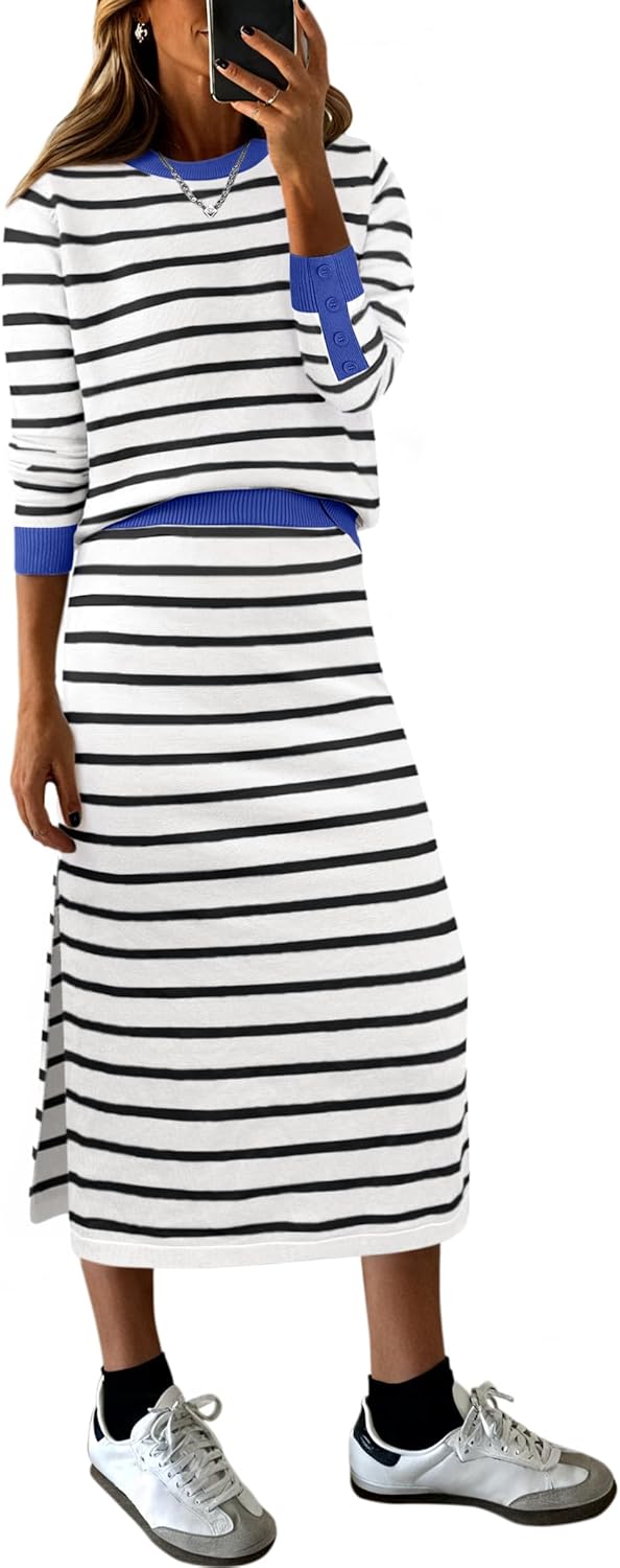 Stylish 2 Piece Skirt Sets for Women by ANRABESS for Fall Fashion