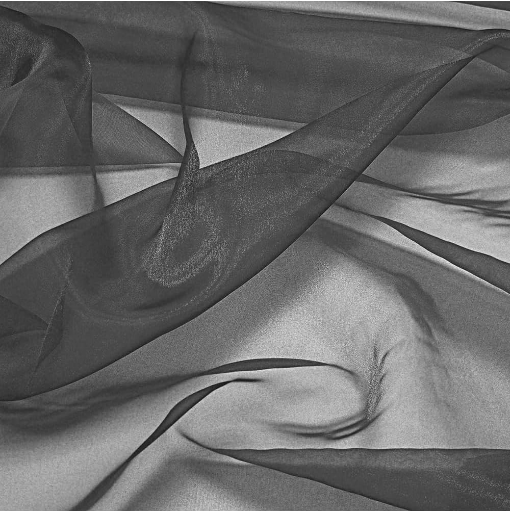MDS Pack of 40 Yard Sheer Organza Fabric for Elegant Events