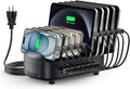 ORICO 120W Charging Station for Multiple Devices - 10-Port USB Dock