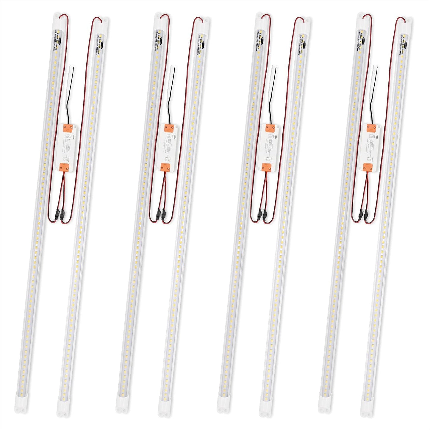 4Pack 4FT LED Retrofit Kit for Fluorescent Replacement