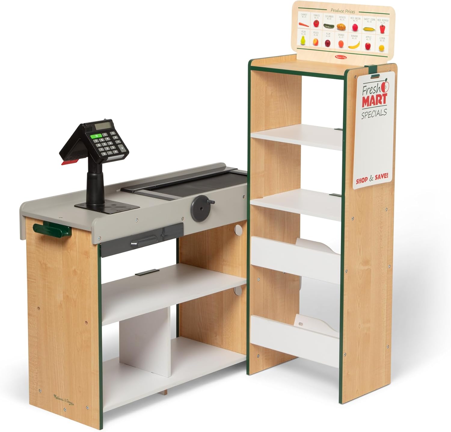 Melissa & Doug Fresh Mart Pretend Grocery Store Playset for Kids