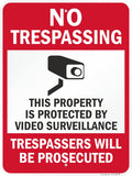 No Trespassing 24 x 18 in Metal Sign - Durable Outdoor Protection