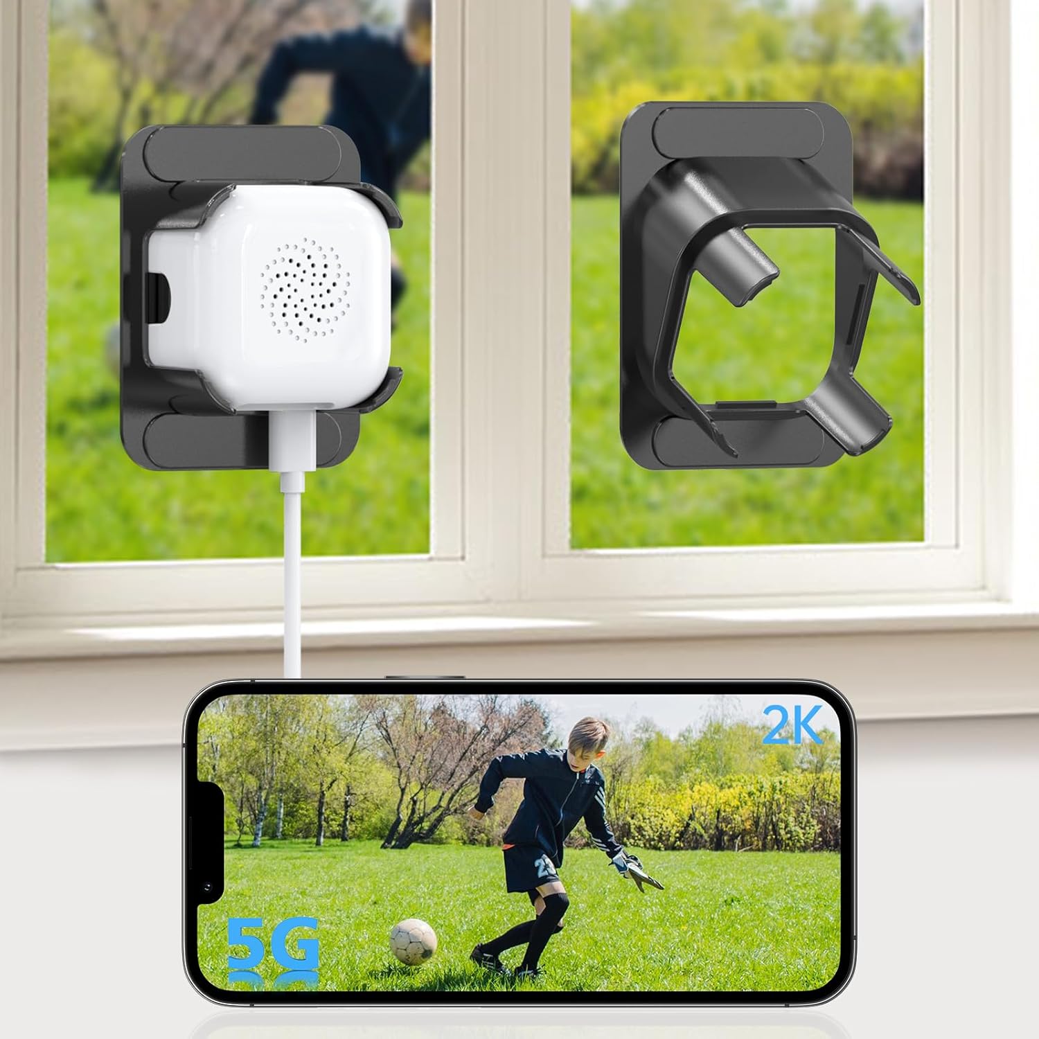 ANYQOO 3MP 2K Window Camera for Home Security with Night Vision
