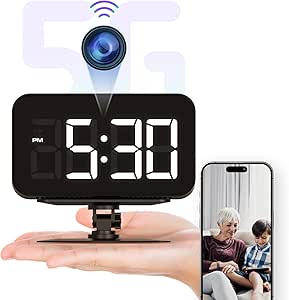 WiFi Hidden Camera Clock - Premium HD 1080P Nanny Camera